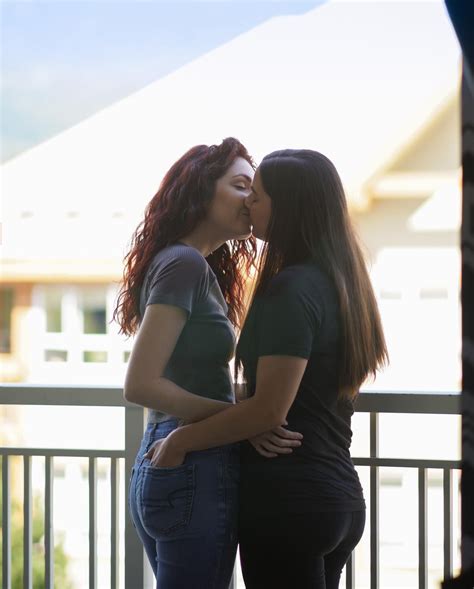 lesbians kissing naked|Kissing Videos